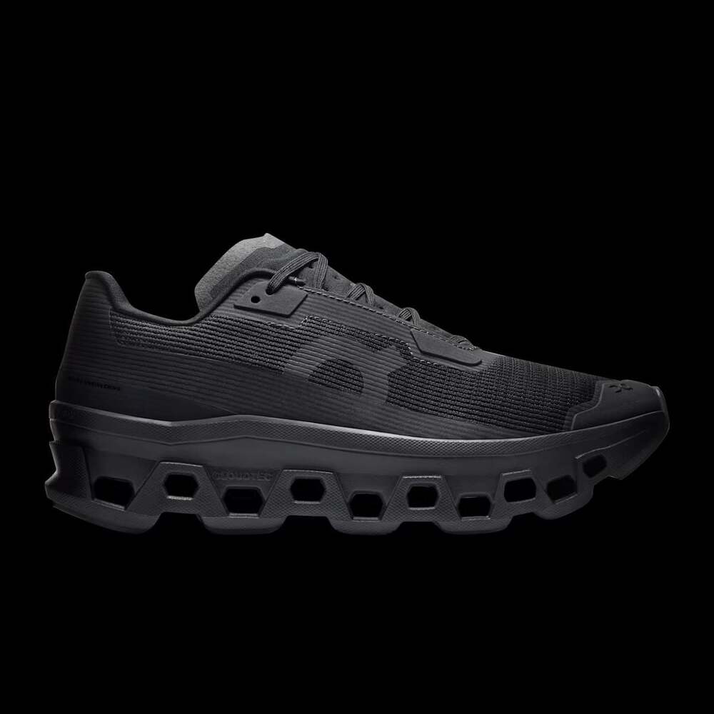 On Cloudmonster Void Running Shoes in Black